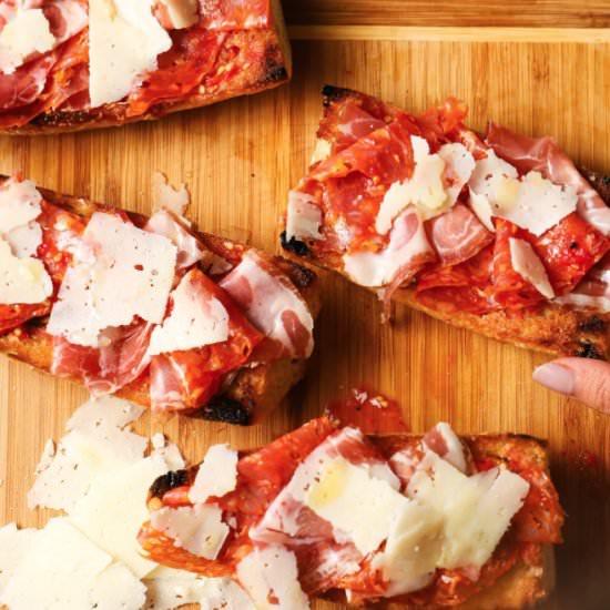 Charcuterie Tartines - Recipe photo by lindseyeatsla