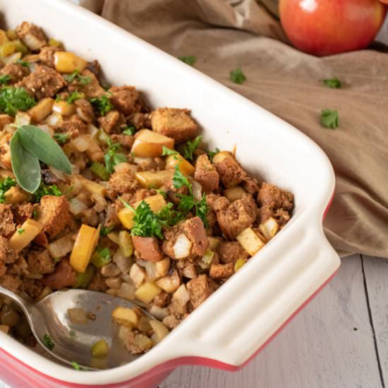 Apple Sage Stuffing - Recipe photo by LauraY