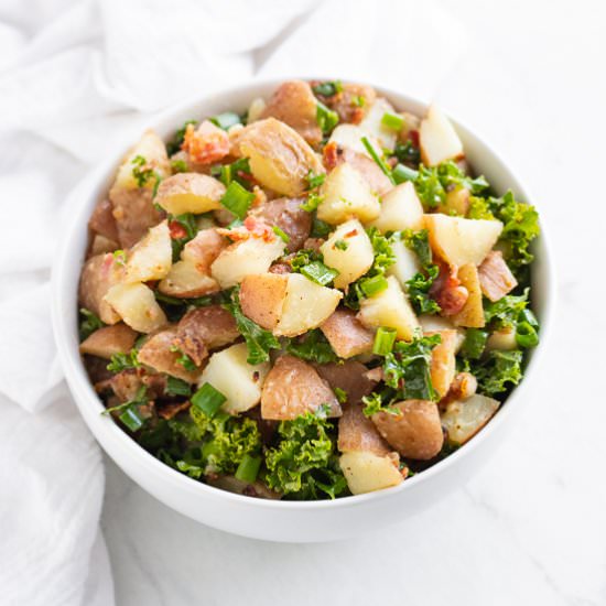 Low FODMAP German Potato Salad - Recipe photo by funwithoutfodmaps