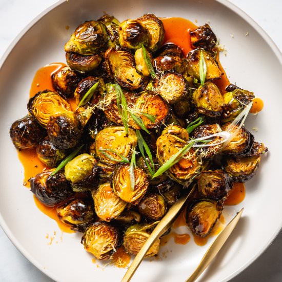 Roasted Brussels Sprouts - Recipe photo by VegetarianVentures