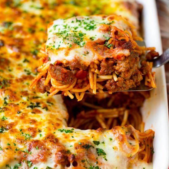 Baked Spaghetti - Recipe photo by dinneratthezoo