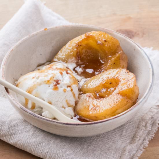 Maple-Bourbon Baked Pears - Recipe photo by Spoonwithme