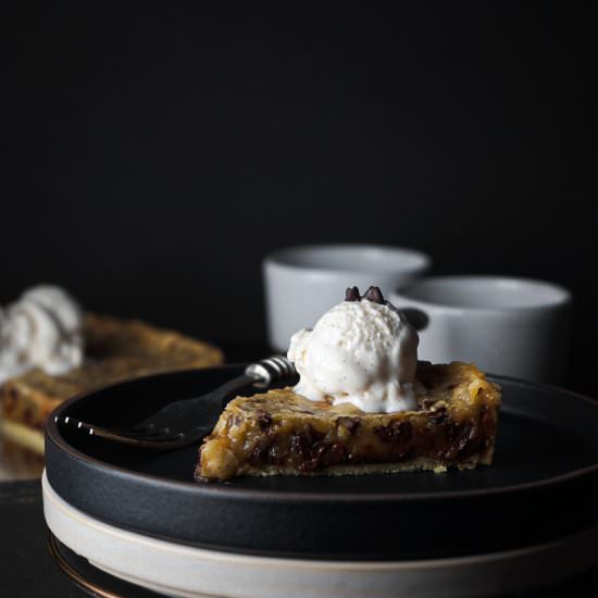 Chocolate Chip Cookie Tart - Recipe photo by Liv Vegan Strong