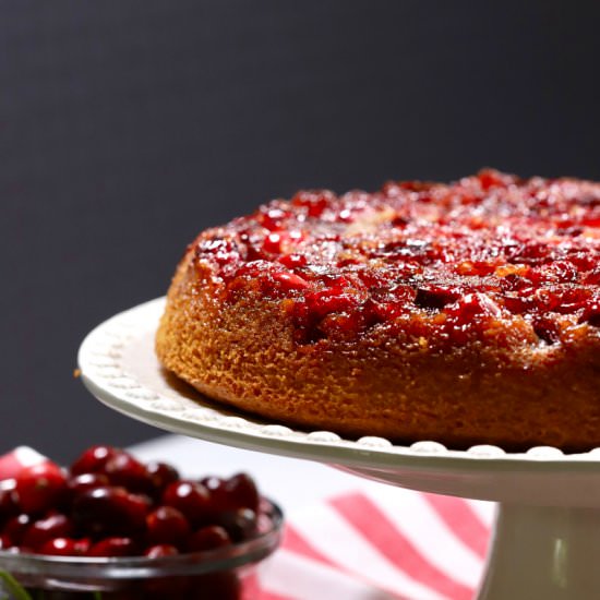 Cranberry Upside Down Cake - Recipe photo by Grits and Pinecones