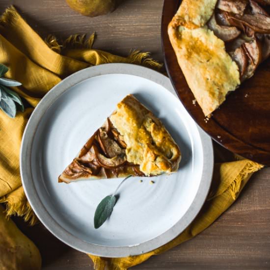Olive Oil Crust Pear Galette - Recipe photo by twistsandzests