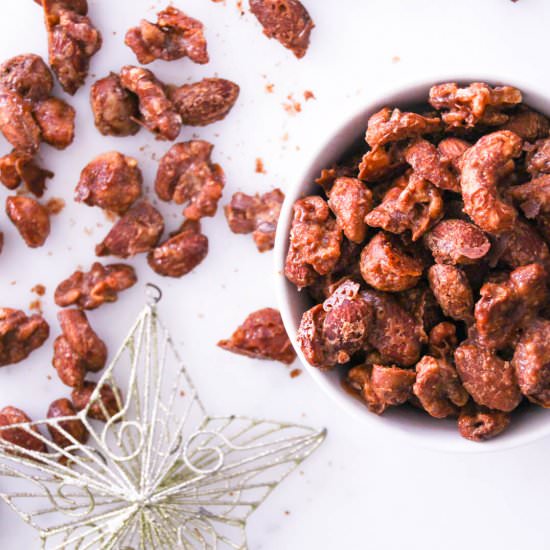 Keto Cinnamon-Maple Spiced Nuts - Recipe photo by Appetite For Energy