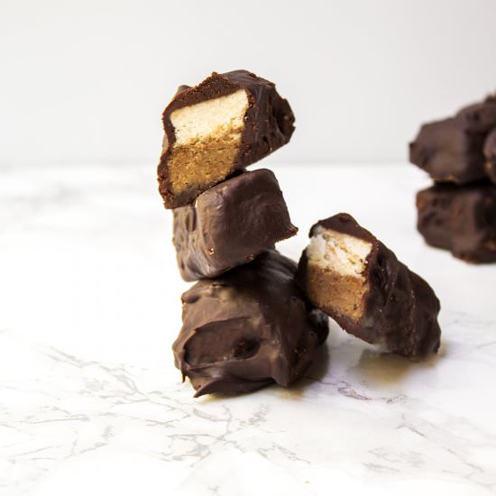 Vegan Twix - Recipe photo by Plentyfullvegan