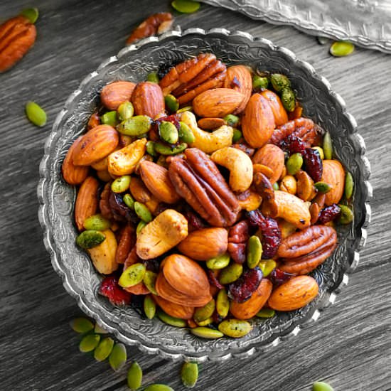 Keto Brown Butter Roasted Nuts - Recipe photo by EasycookingwithMolly