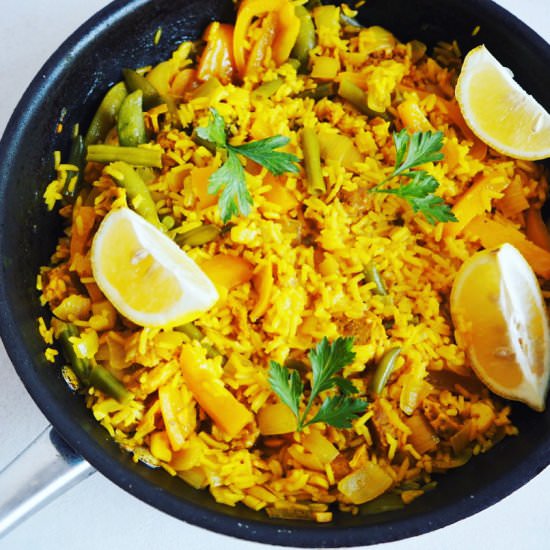 vegan paella - Recipe photo by Simply_Healthy_Vegan
