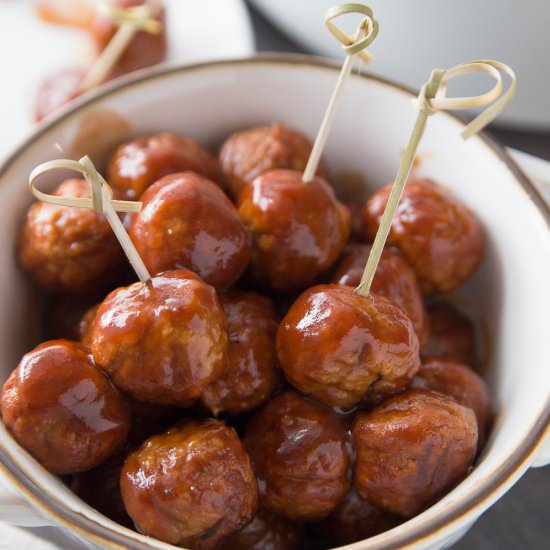 Dr. Pepper Crockpot Meatballs - Recipe photo by familyfreshmeals