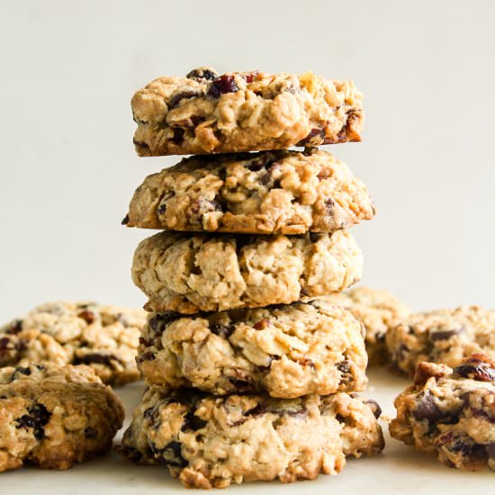 Cranberry Oat Cookies - Recipe photo by The Desserted Girl