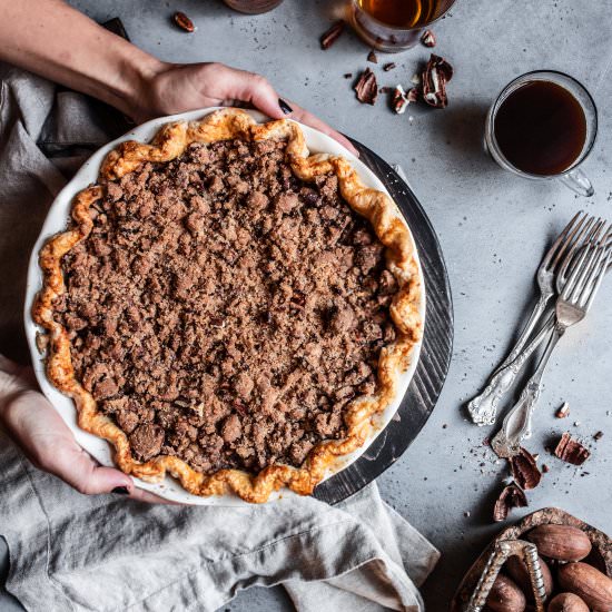 Pear Pie With Pecan Cinnamon Streusel - Recipe photo by OneSarcasticBaker