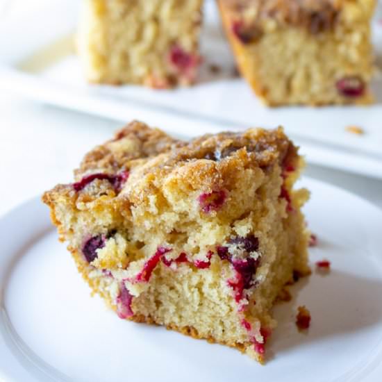 Cranberry Eggnog Coffee Cake - Recipe photo by BeyondtheCoop