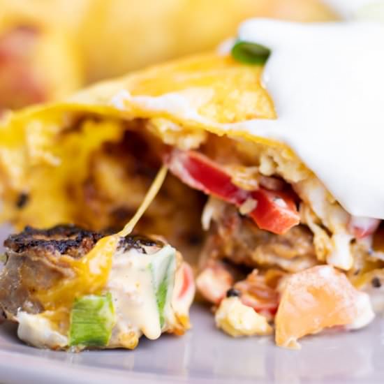 Fully Loaded Breakfast Burrito - Recipe photo by whippeditup