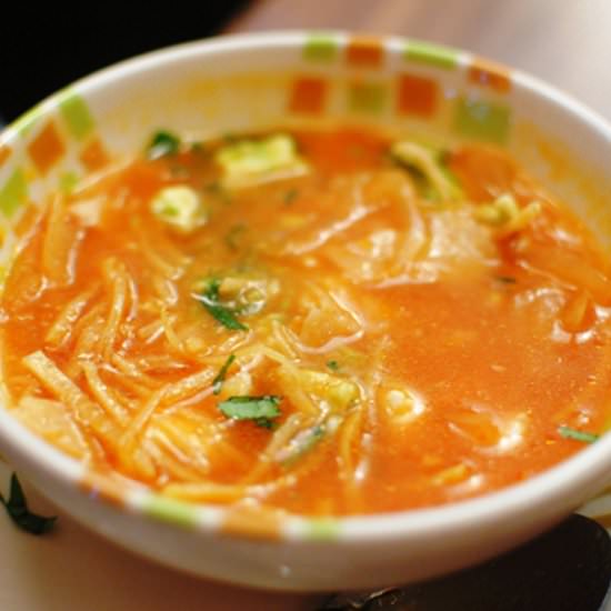 Crockpot Chicken Tortilla Soup - Recipe photo by Schnitzel Girl