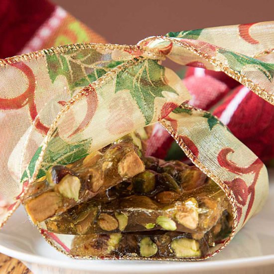 Holiday Pistachio Brittle - Recipe photo by iwilkerson