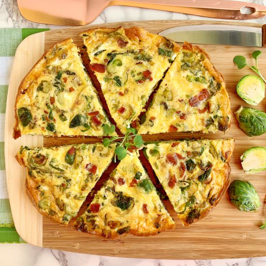 Bacon and Brussels Frittata - Recipe photo by Theyummymuffin