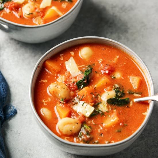 Tomato Gnocchi Soup - Recipe photo by Garden in the kitchen