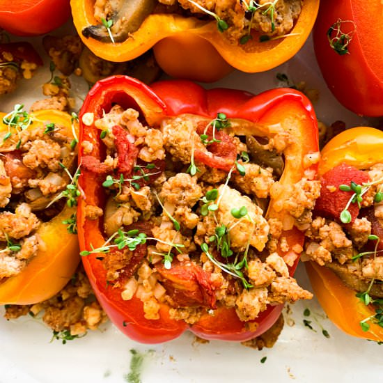 Whole30 Stuffed Peppers - Recipe photo by hellospoonful