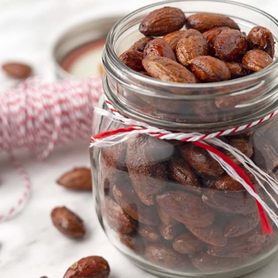 Maple Spice Roasted Almonds - Recipe photo by Delightful Adventures