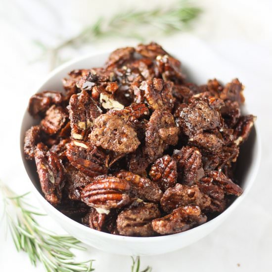 Vegan Candied Pecans - Recipe photo by VeganWithCurves