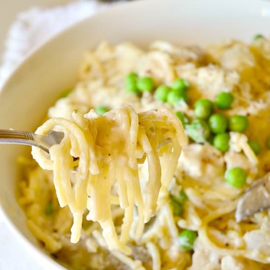 One Pot Turkey Tetrazzini - Recipe photo by thisishowicook