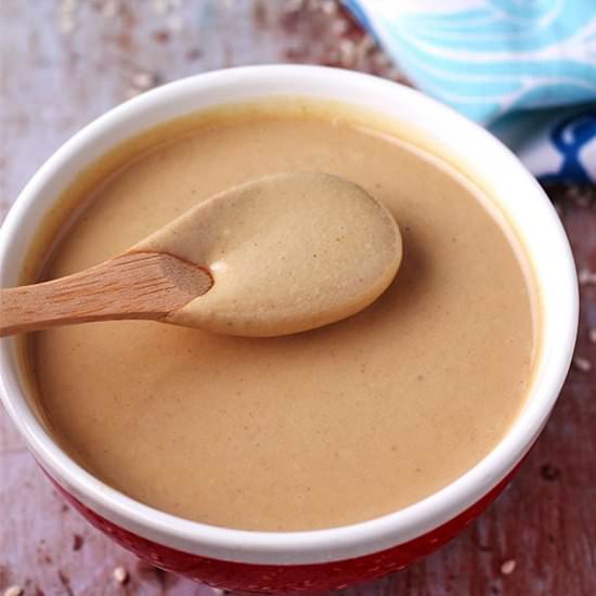 How to make Tahini - Recipe photo by veganwithgusto