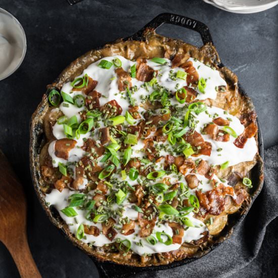 Loaded Scalloped Potatoes (Paleo) - Recipe photo by chelseajoyeats
