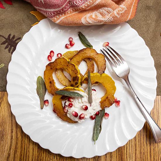 Squash Rings, Maple Whipped Cream - Recipe photo by iwilkerson