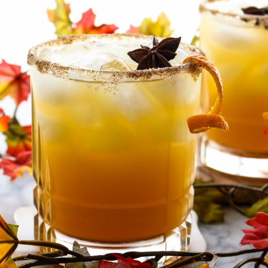 Apple Cider Margaritas - Recipe photo by KrazyKitchenMom
