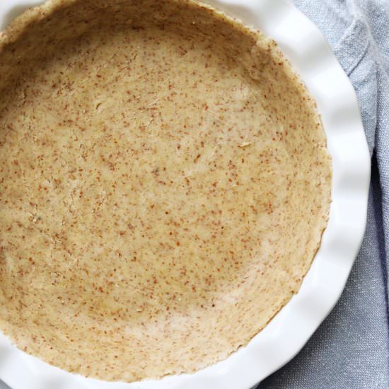 3 Ingredient Vegan Pie Crust - Recipe photo by Donut Worry Be Healthy