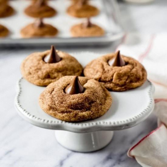 Snickerdoodle Hershey Kiss Cookies - Recipe photo by noshingwiththenolands