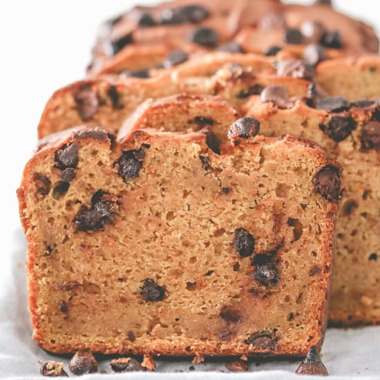 Sweet Potato-Chocolate Chip Bread - Recipe photo by thisbakinglifeblog
