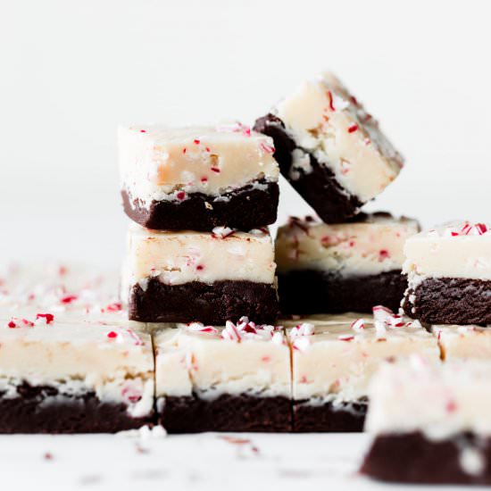 Peppermint Bark Fudge - Recipe photo by sallysbakingaddiction