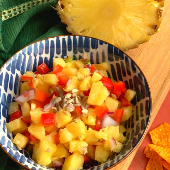 Mediterranean Fresh Pineapple Salsa - Recipe photo by cookwithrenu