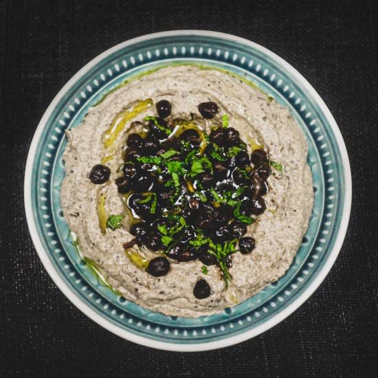 Black Chickpea Hummus - Recipe photo by cookeatblog