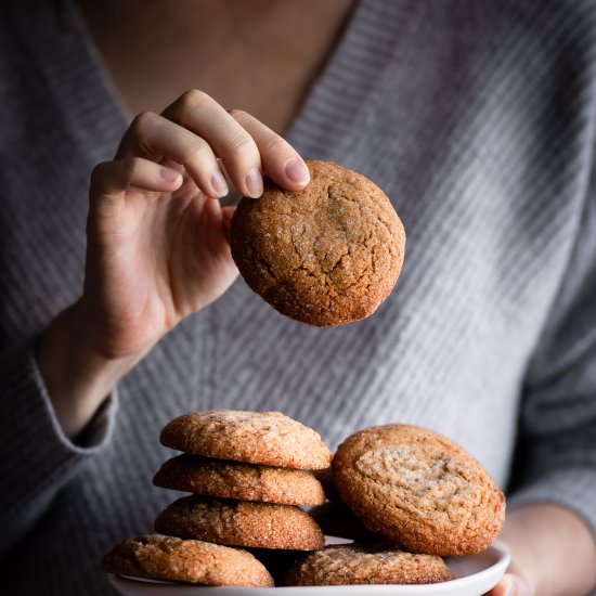 Chewy Vegan Spice Cookies - Recipe photo by The Simple Green