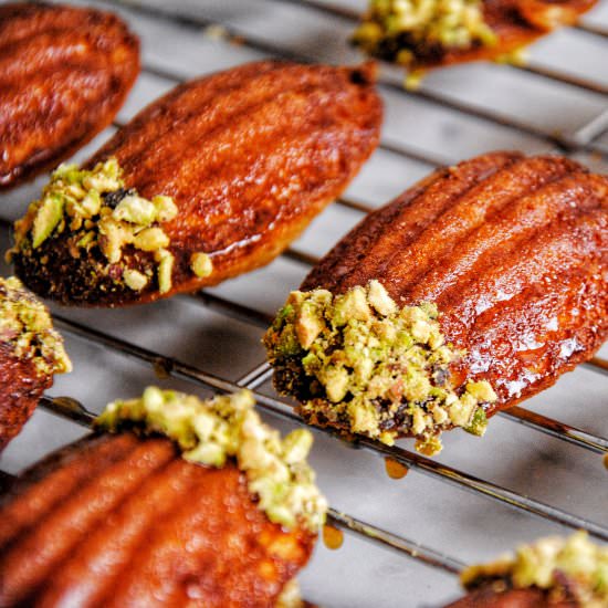 Saffron Honey Madeleines - Recipe photo by Mistress Ghee