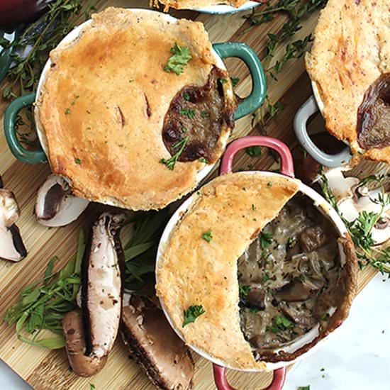 Vegetarian Mushroom Pot Pie - Recipe photo by SlowThe CookDown
