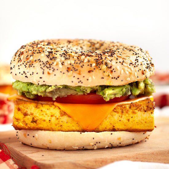 Vegan Tofu Breakfast Sandwich - Recipe photo by plant.well