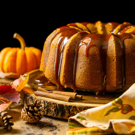 Buttermilk-Pumpkin Pound Cake - Recipe photo by Burrata and Bubbles