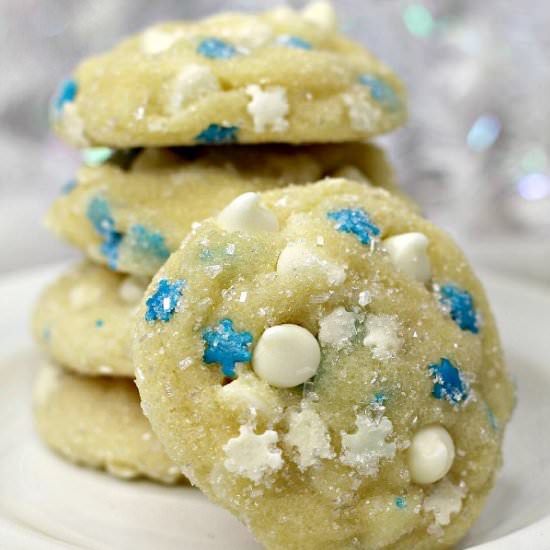 White Chocolate Pudding Cookies - Recipe photo by Skinny Sweets