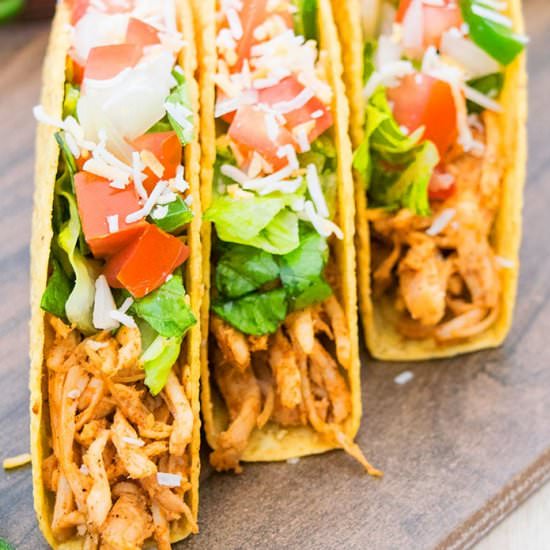 Shredded Chicken Tacos - Recipe photo by 1PotRecipes