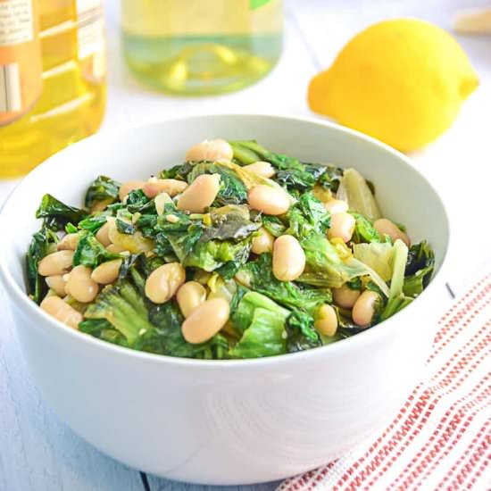 Proietti’s Greens and Beans - Recipe photo by JenniferinFLX