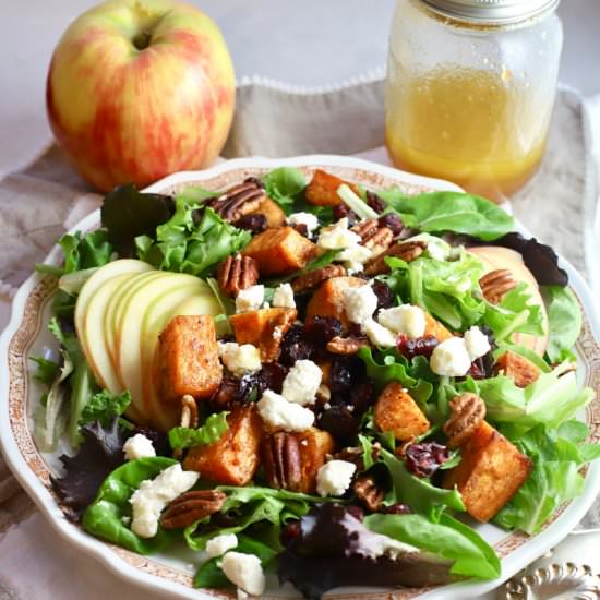 Fall Harvest Salad Sweet Potatoes - Recipe photo by Grits and Pinecones