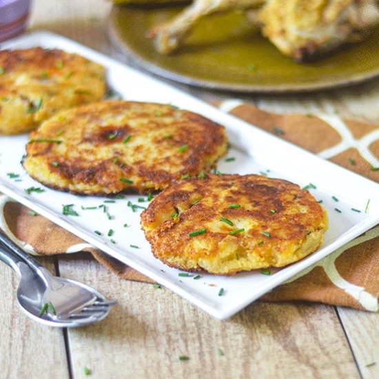 Mashed Potato Cakes - Recipe photo by Feed Your Soul