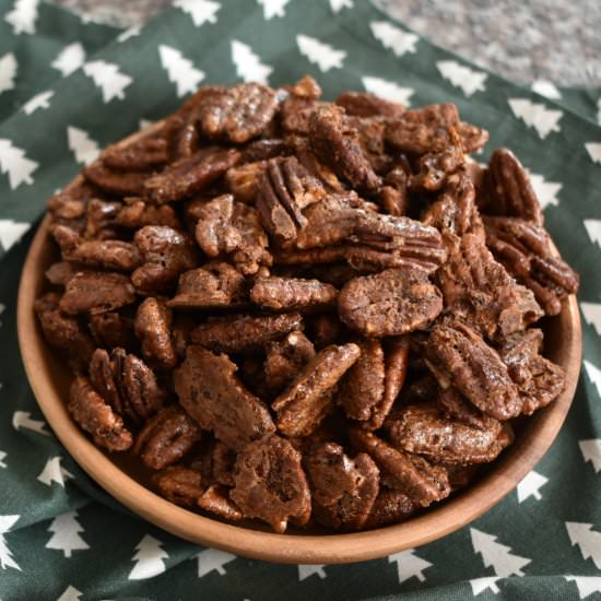 Dirty Chai Spiced Pecans - Recipe photo by leanneray