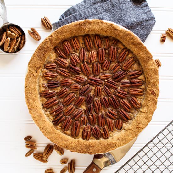 Keto Pecan Pie - Recipe photo by StemandSpoon