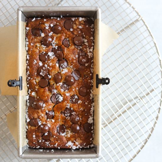 Salted Chocolate Banana Bread - Recipe photo by Craving California