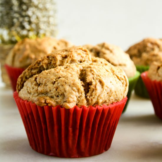 Ginger Orange Muffins (Eggless) - Recipe photo by The Desserted Girl